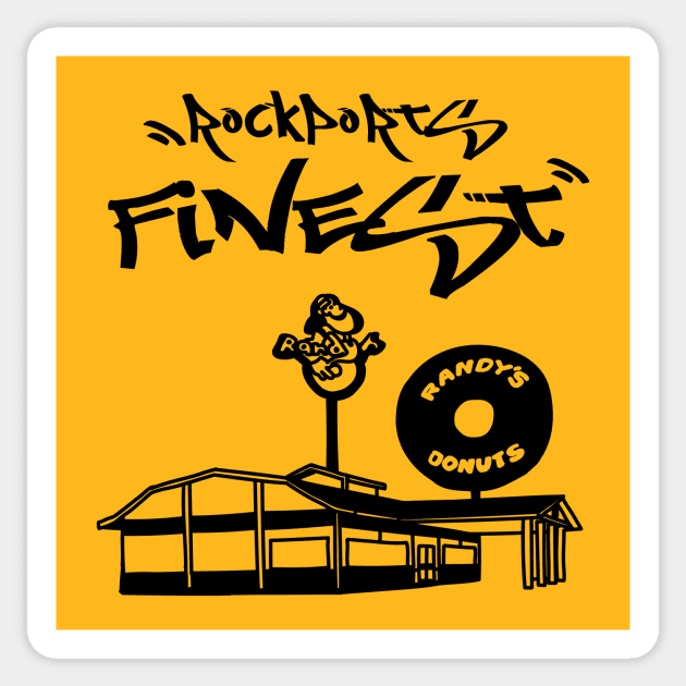 Rockports Finest (Black) Sticker by Graograman